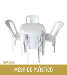 Imagem Mesa de plástico 4 lugares